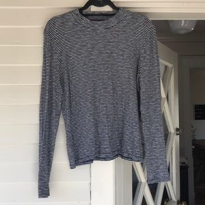 Madewell Striped Mockneck Top